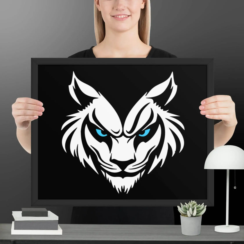 Feral Grin Wall Art Framed poster - STYLISHOUR