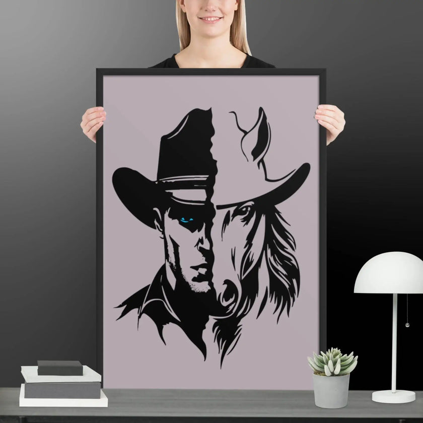 The Western Whinny Framed poster - STYLISHOUR