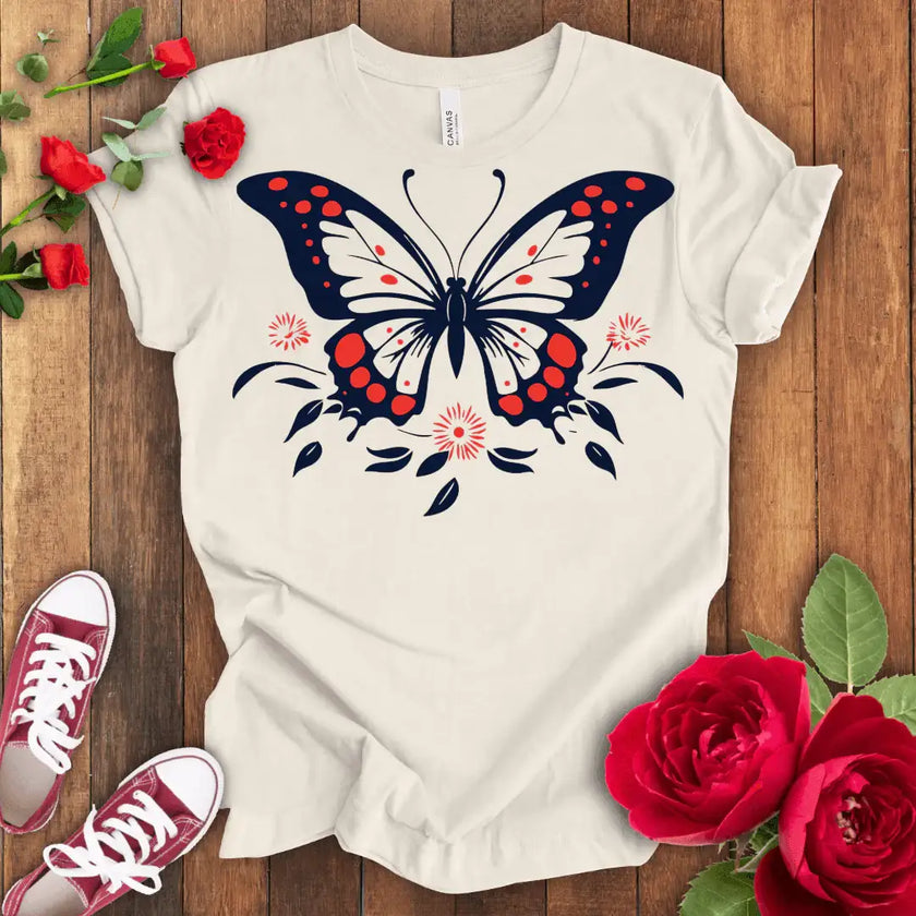 Flight of Grace Butterfly T-shirt - STYLISHOUR