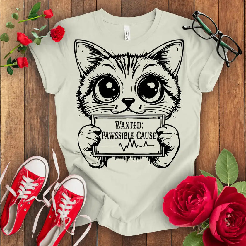 Wanted Cute Kitten T-shirt - STYLISHOUR