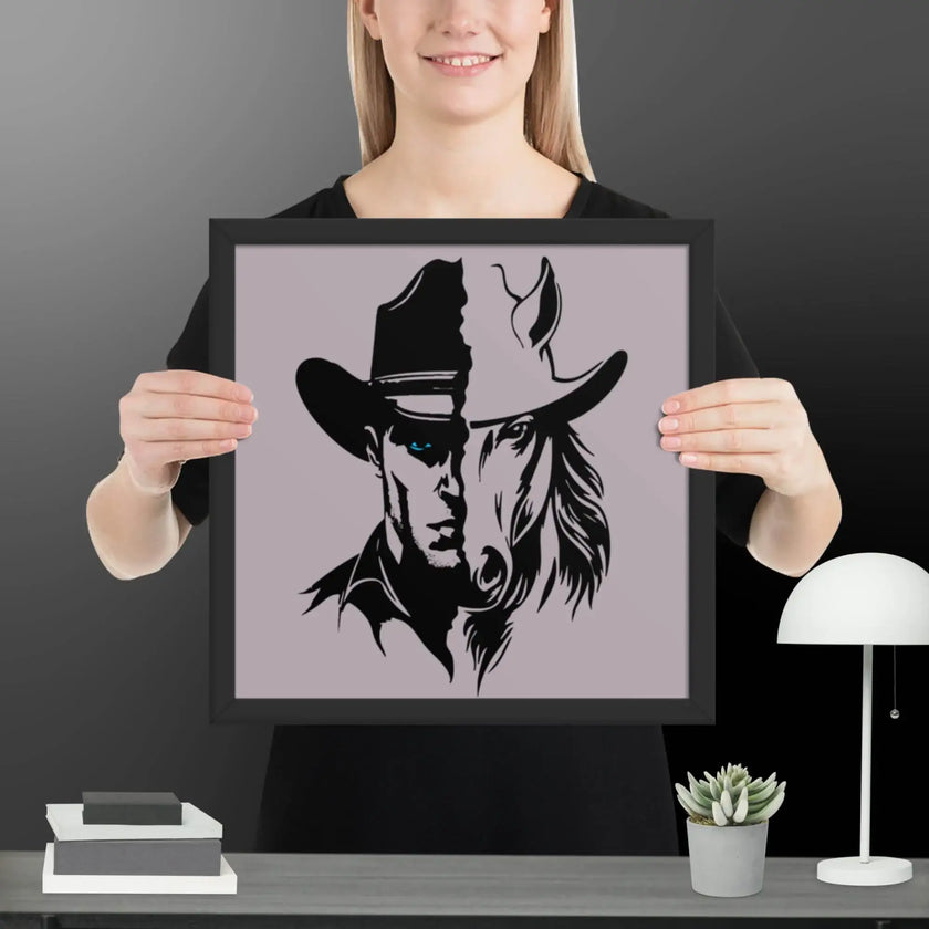 The Western Whinny Framed poster - STYLISHOUR