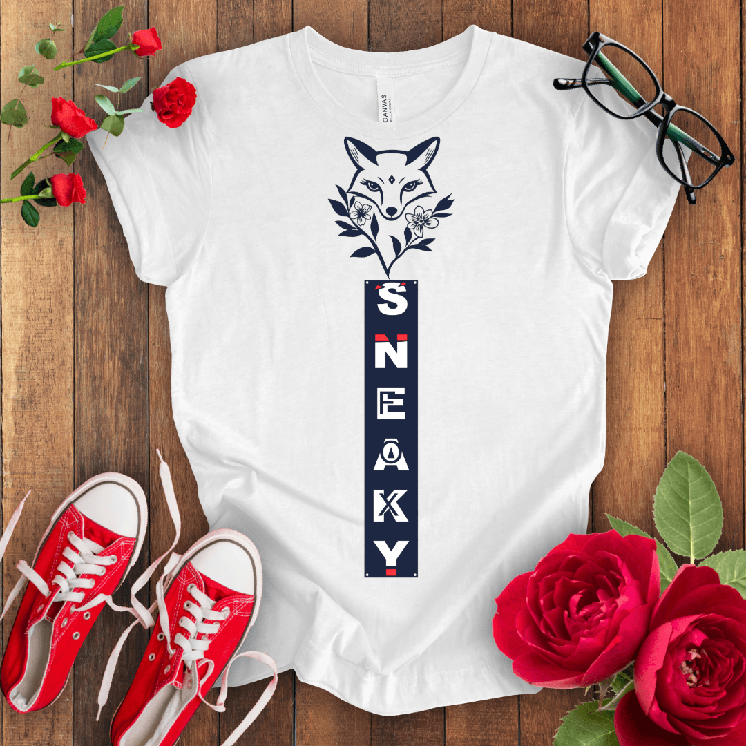 Sneaky Cute Fox T-shirt - STYLISHOUR