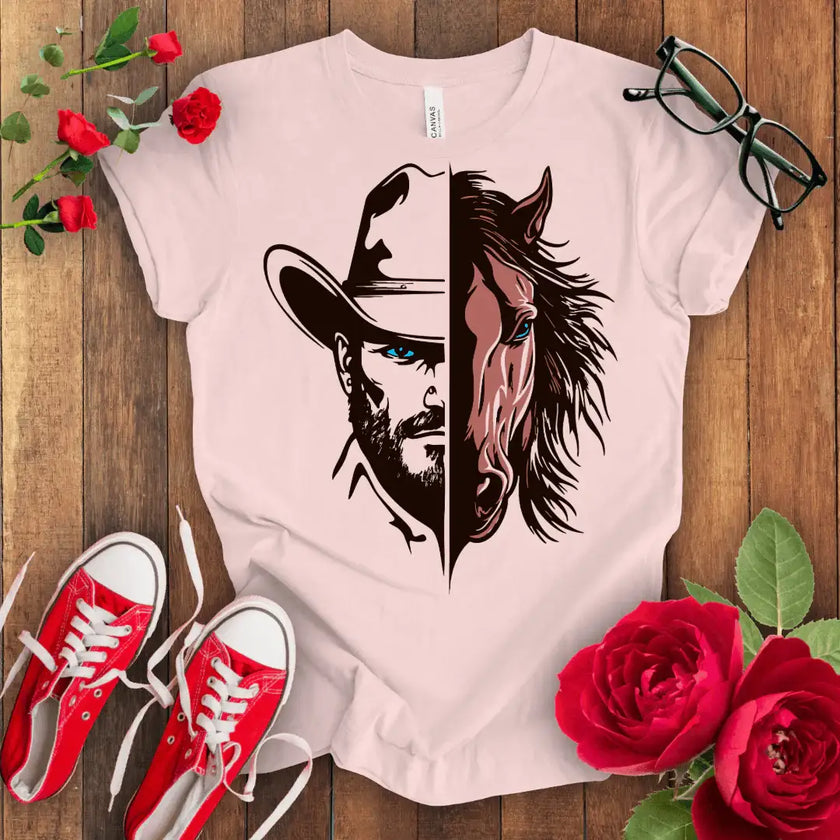 Cowboy with Hat T-shirt - STYLISHOUR
