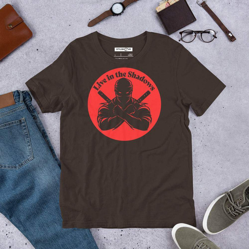 Live in the Shadow Ninja T-shirt - STYLISHOUR