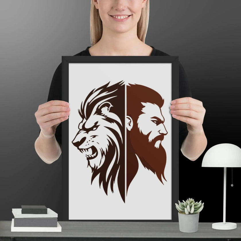 Fierce Fusion Wall Art Framed poster - STYLISHOUR