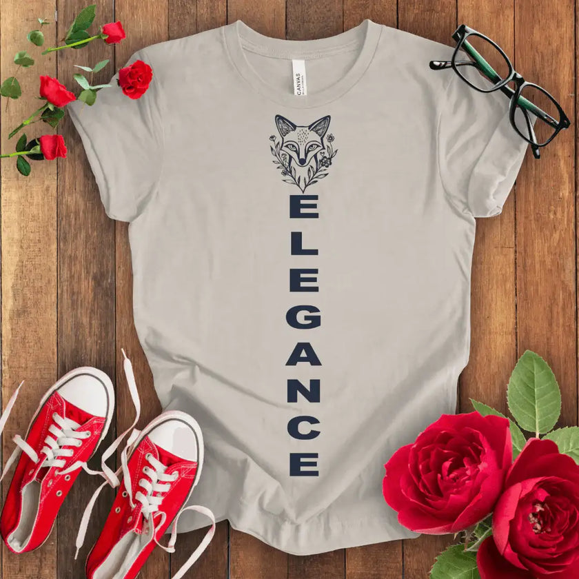 Elegant Fox Tee: Comfort & Style in One! - STYLISHOUR