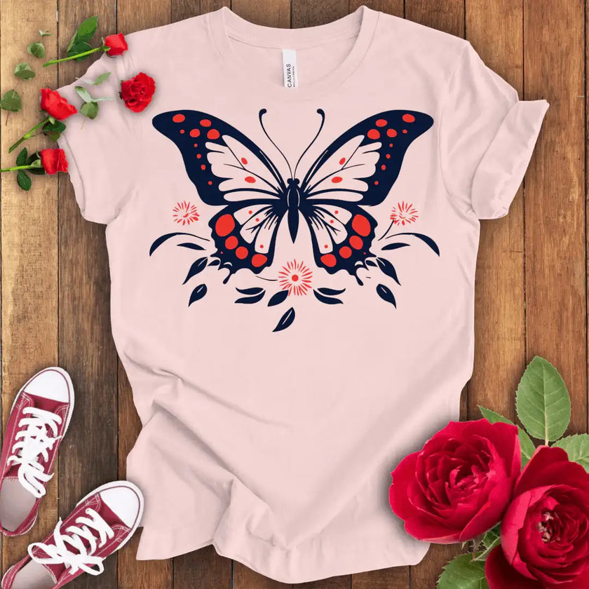 Flight of Grace Butterfly T-shirt - STYLISHOUR