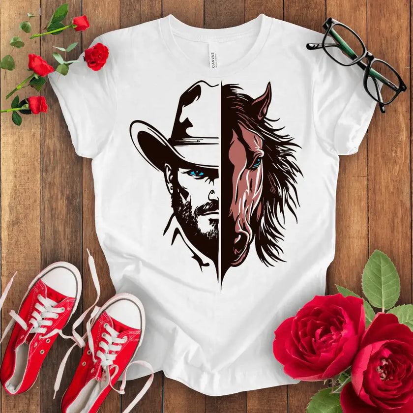 Cowboy with Hat T-shirt - STYLISHOUR