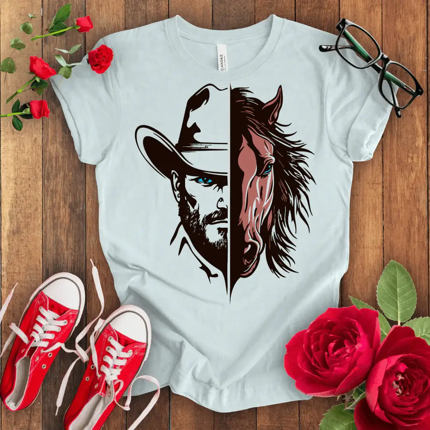 Cowboy with Hat T-shirt - STYLISHOUR