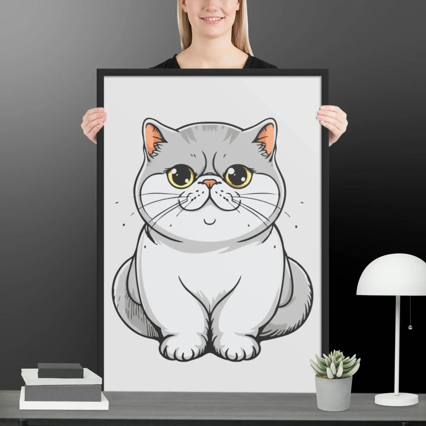 Adorable Cat Framed matte paper poster - STYLISHOUR