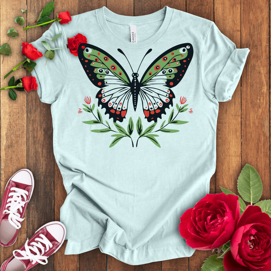 Colors in Flight Butterfly T-shirt - STYLISHOUR