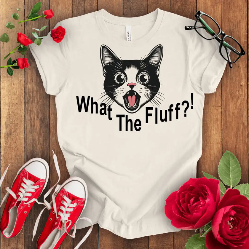 What the Fluff Cat T-shirt - STYLISHOUR