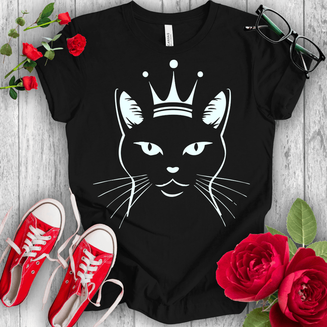 Purrfect Queen Kitty T-shirt - STYLISHOUR