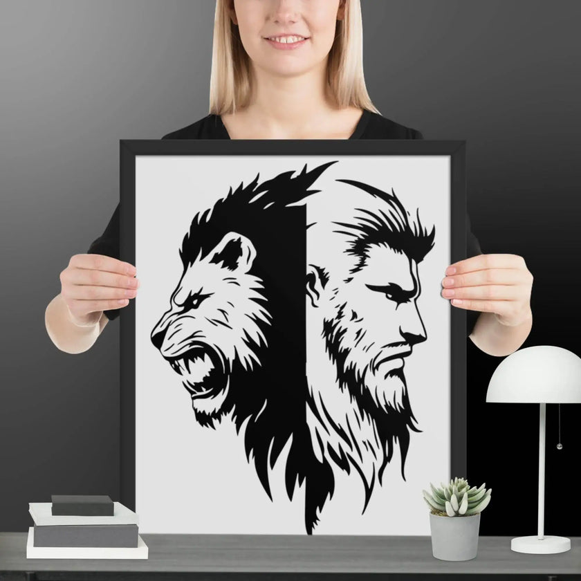 Roaring Fusion Wall Art Framed poster - STYLISHOUR