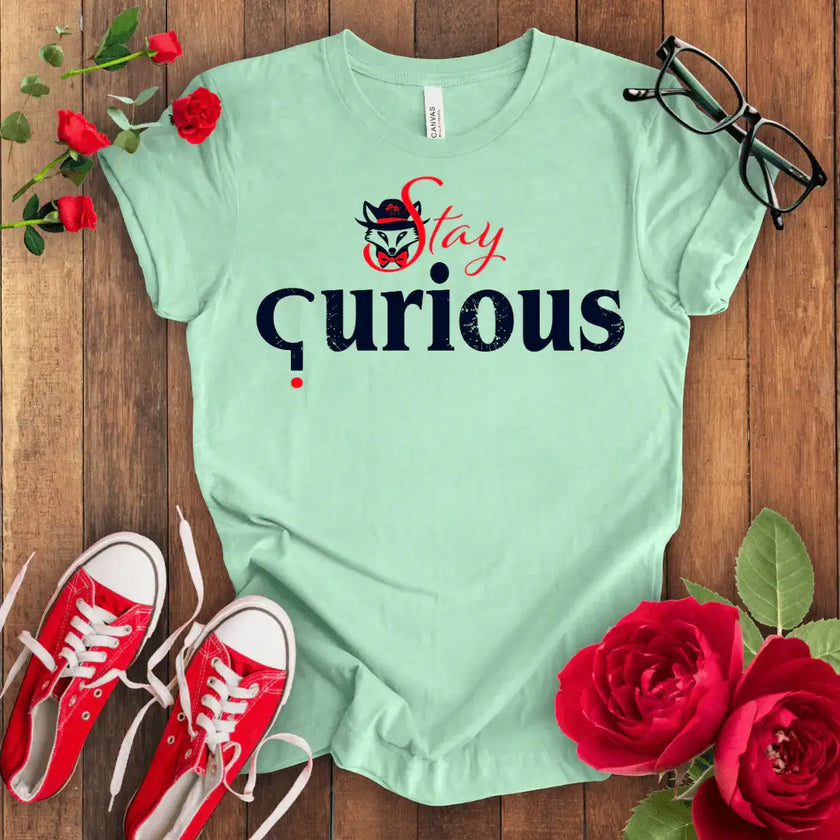 Curious Fox Tee: Explore, Discover, Learn - STYLISHOUR