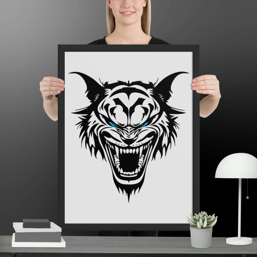 Roaring Madness Wall Art Framed poster - STYLISHOUR