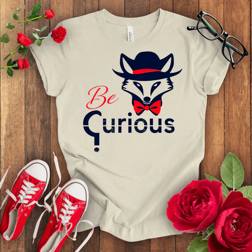 Curious Fox Tee - Stay Wild & Free - STYLISHOUR