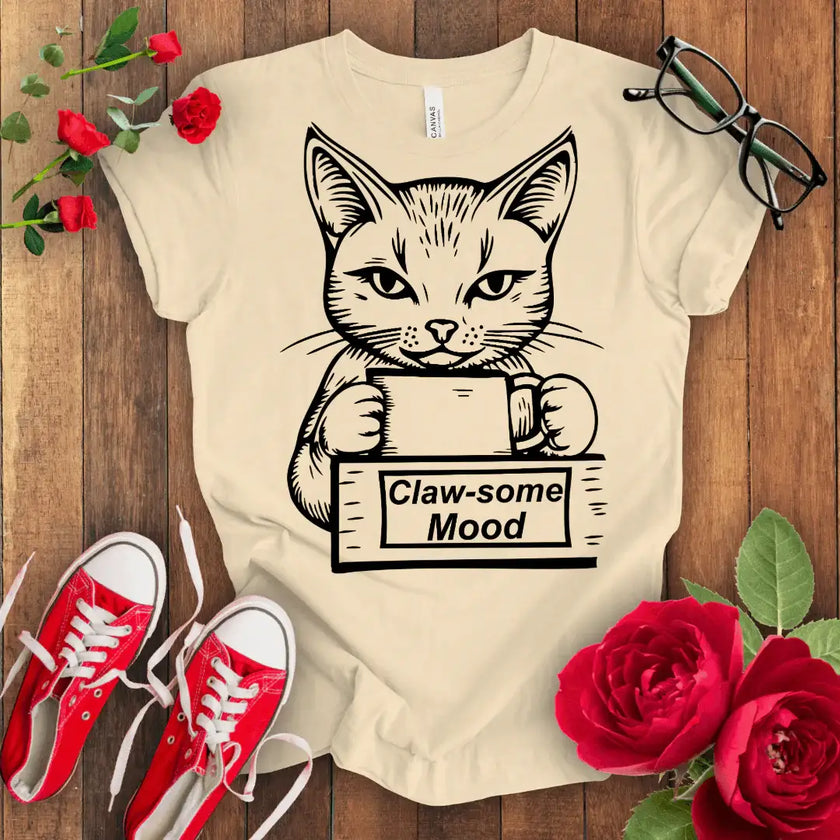 Awesome Mood Kitten T-shirt - STYLISHOUR
