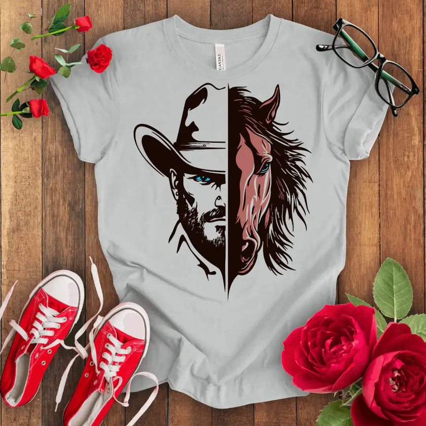 Cowboy with Hat T-shirt - STYLISHOUR