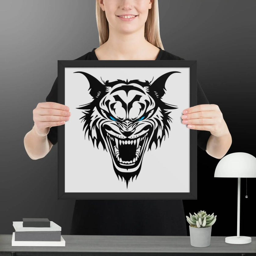 Roaring Madness Wall Art Framed poster - STYLISHOUR