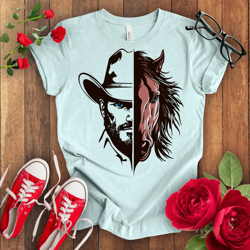 Cowboy with Hat T-shirt - STYLISHOUR