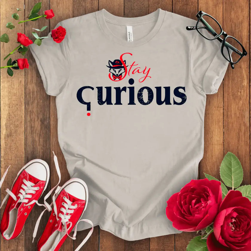 Curious Fox Tee: Explore, Discover, Learn - STYLISHOUR