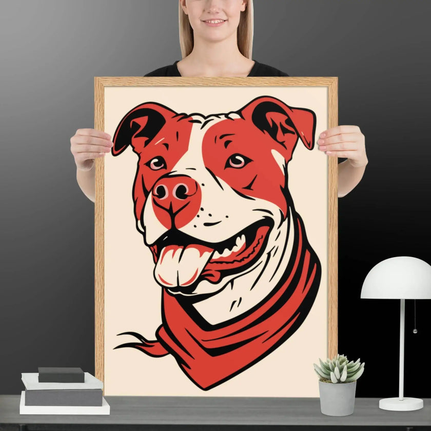Red Dog Framed matte paper poster - STYLISHOUR