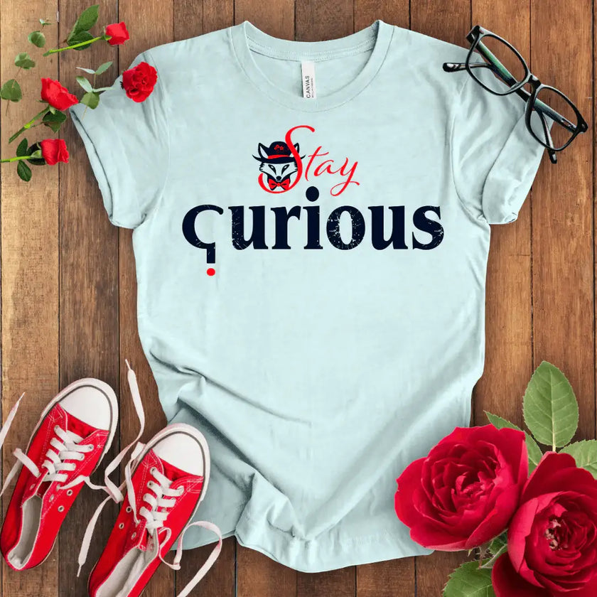Curious Fox Tee: Explore, Discover, Learn - STYLISHOUR