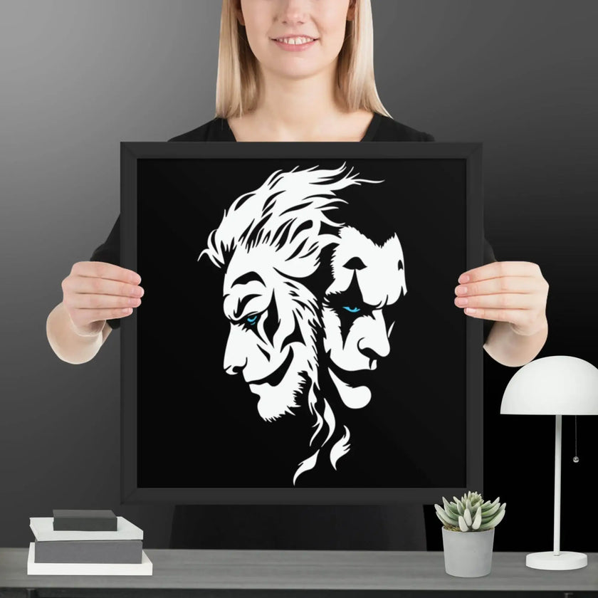 Fusion of Beast and Madness Framed poster - STYLISHOUR