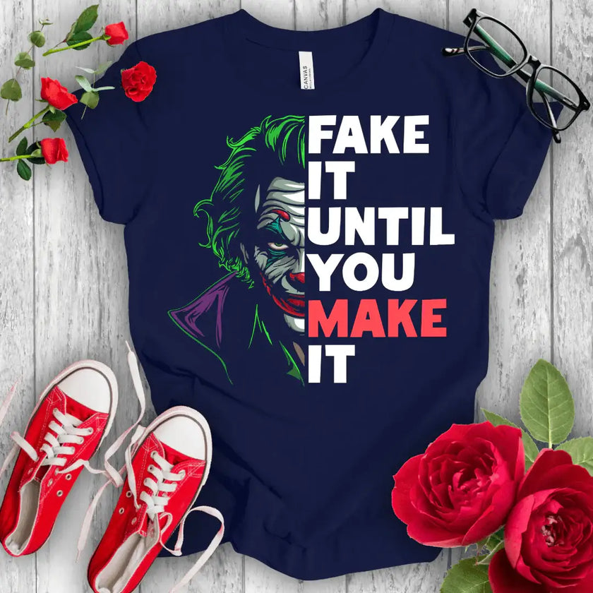Fake it Joker Premium T-shirt - STYLISHOUR