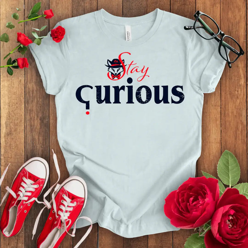 Curious Fox Tee: Explore, Discover, Learn - STYLISHOUR