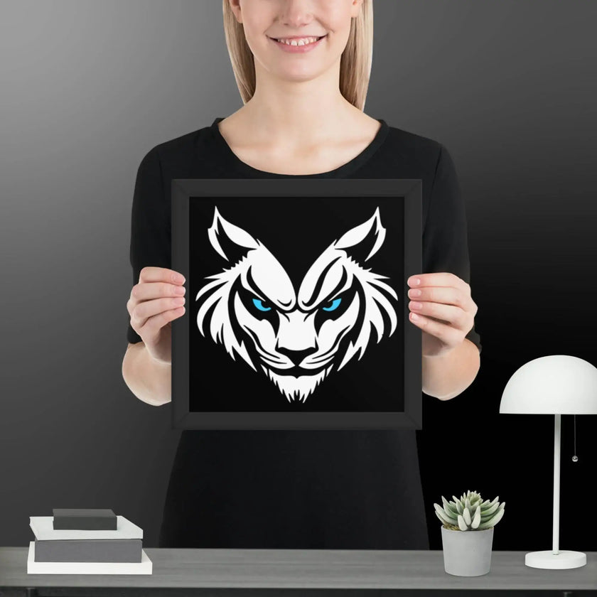 Feral Grin Wall Art Framed poster - STYLISHOUR