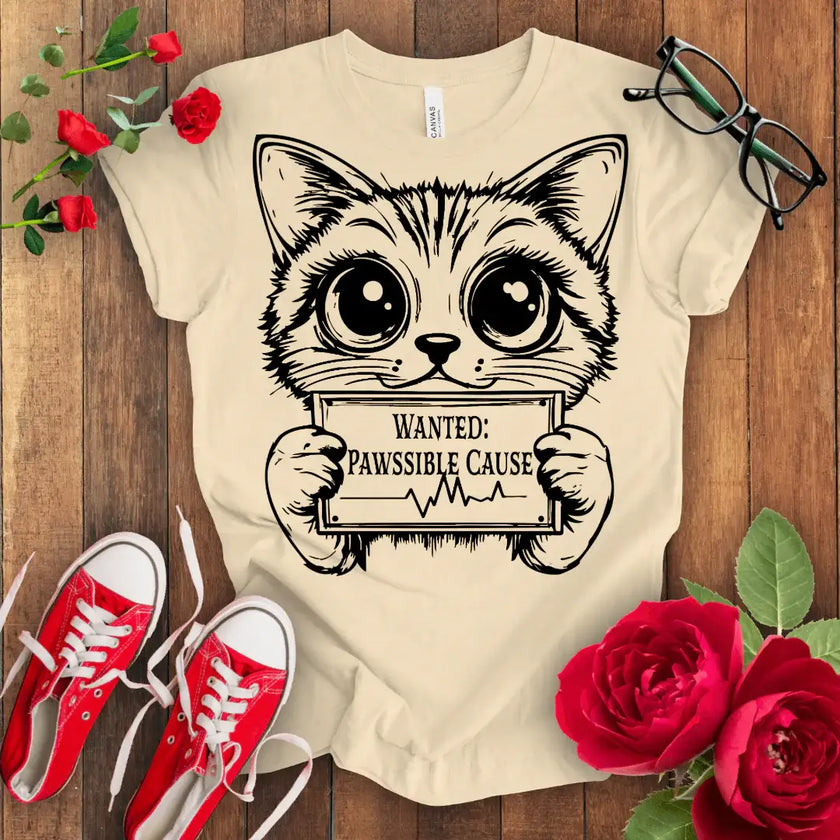 Wanted Cute Kitten T-shirt - STYLISHOUR