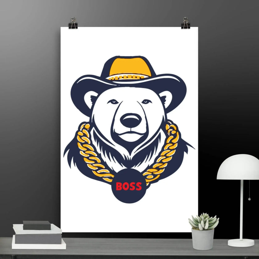 Bear Boss Poster - STYLISHOUR