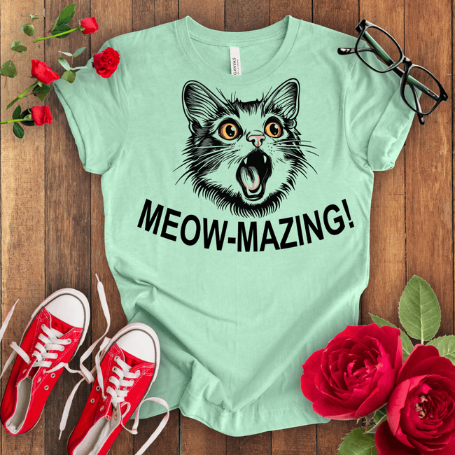 Meow Amazing Cat T-shirt - STYLISHOUR