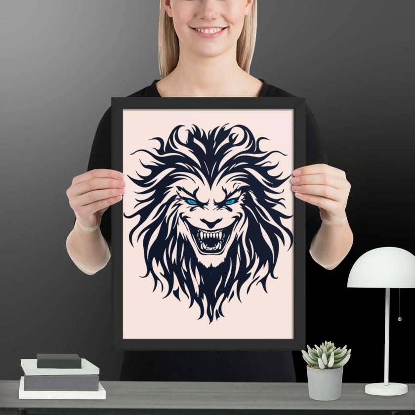 Savage Smile Wall Art Framed poster - STYLISHOUR