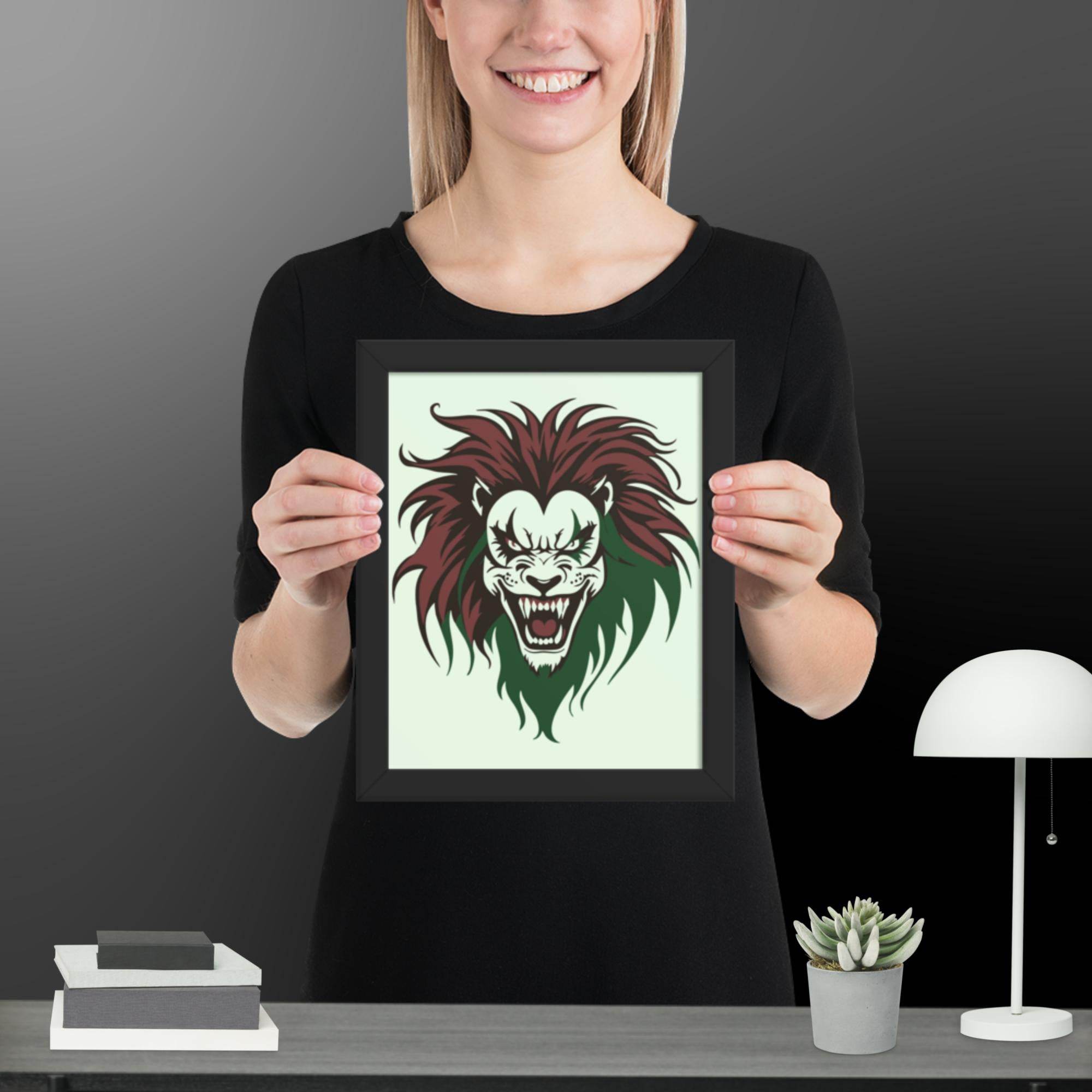 Roaring Madness Wall Decor Framed poster - STYLISHOUR