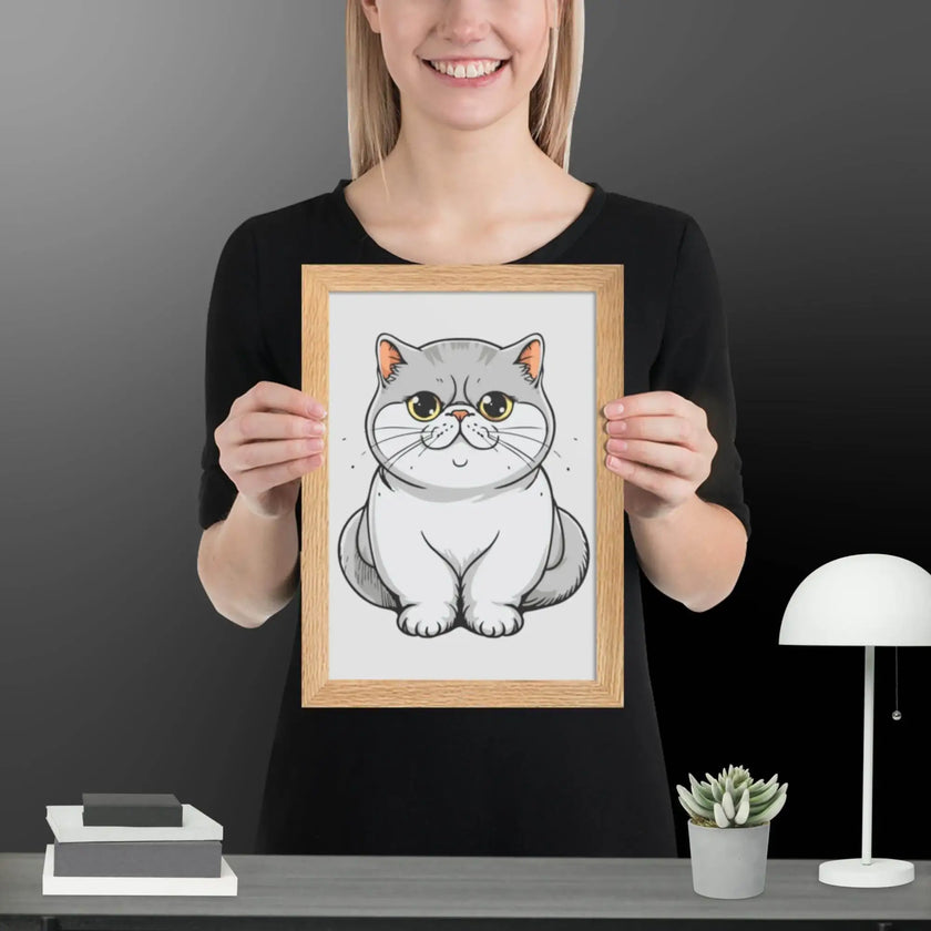 Adorable Cat Framed matte paper poster - STYLISHOUR