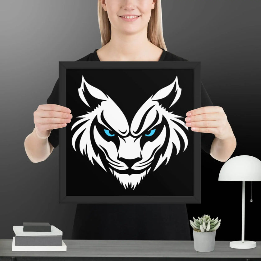 Feral Grin Wall Art Framed poster - STYLISHOUR