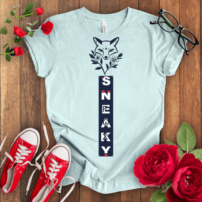 Sneaky Cute Fox T-shirt - STYLISHOUR