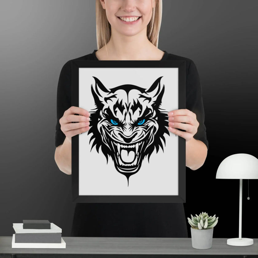 Savage Laughter Wall Art Framed poster - STYLISHOUR