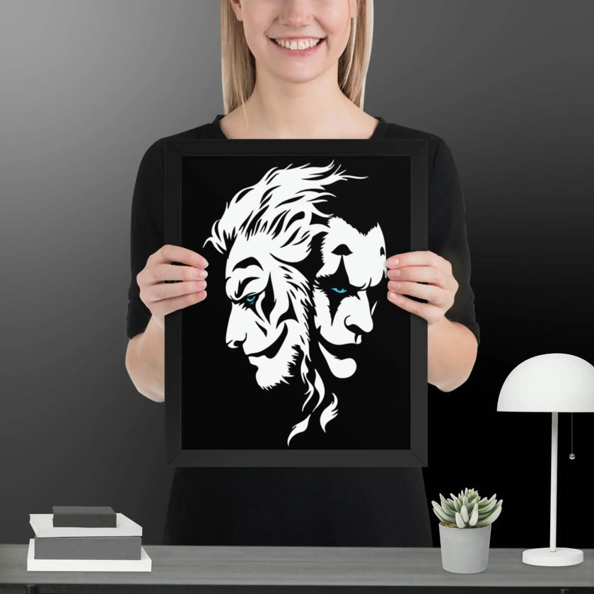 Fusion of Beast and Madness Framed poster - STYLISHOUR