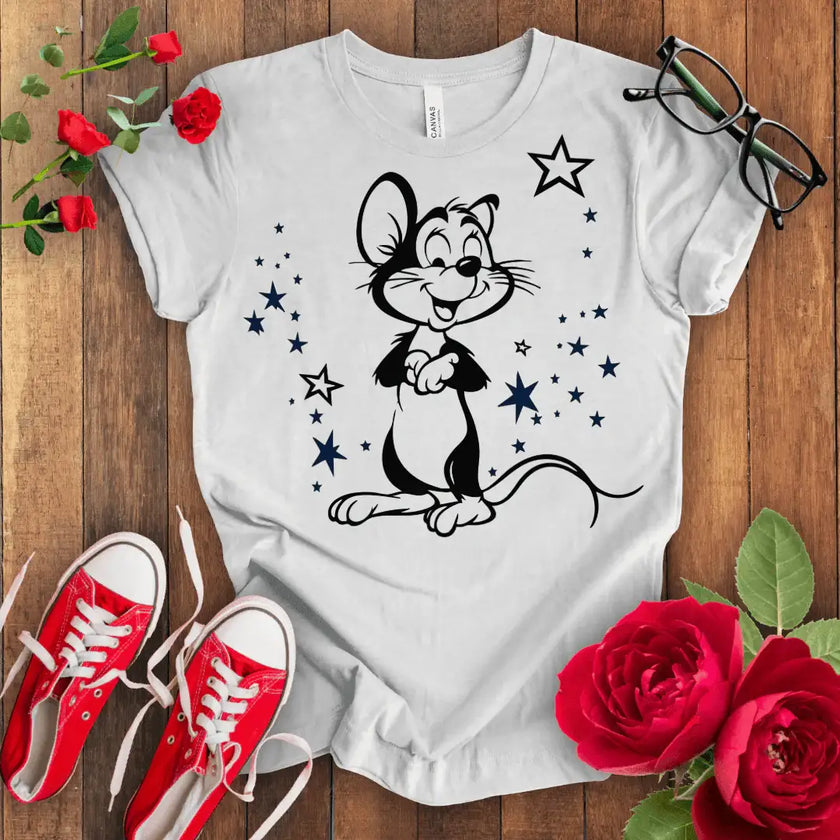 Smiley Mouse Tee: Happy vibes only! - STYLISHOUR