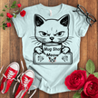 Mug shot Meow T-shirt - STYLISHOUR