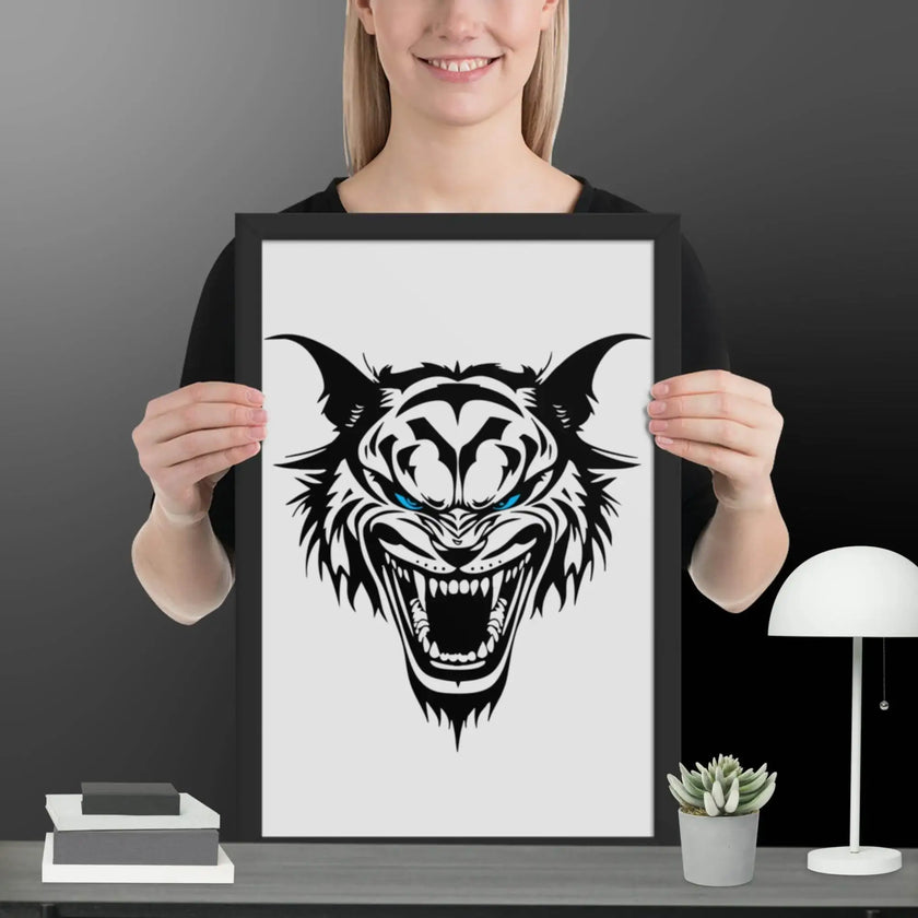 Roaring Madness Wall Art Framed poster - STYLISHOUR