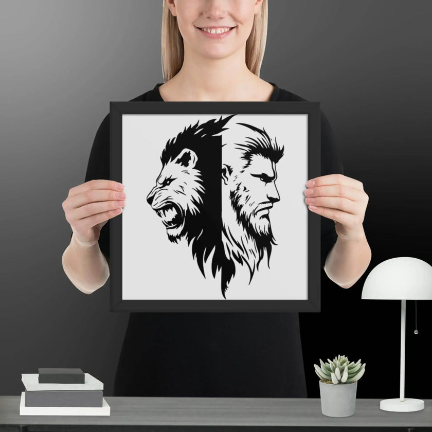 Roaring Fusion Wall Art Framed poster - STYLISHOUR