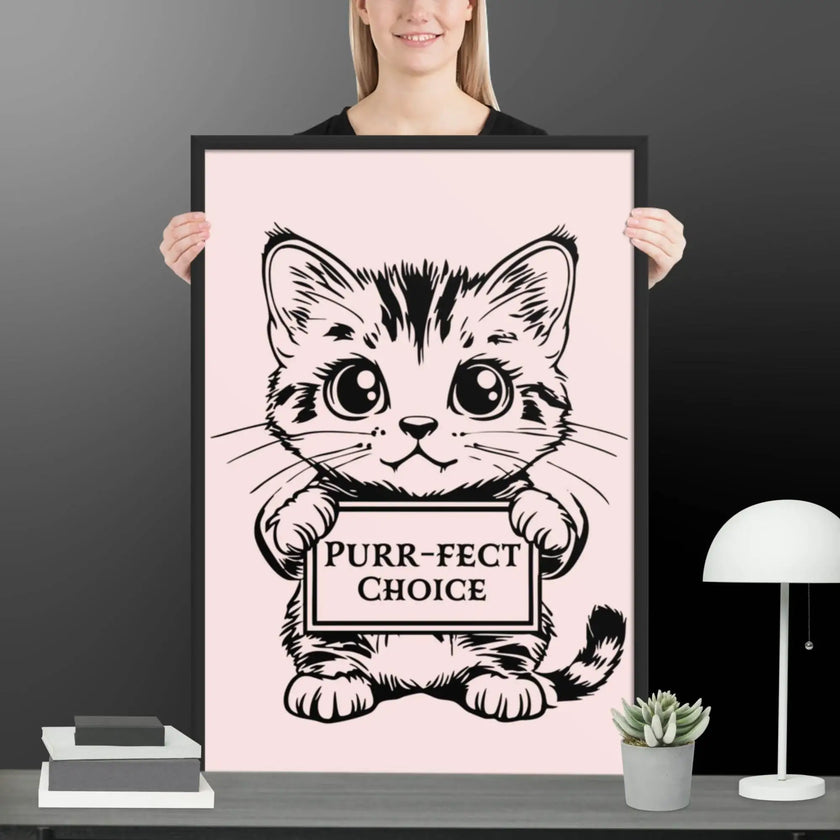 Perfect Choice Framed matte paper poster - STYLISHOUR