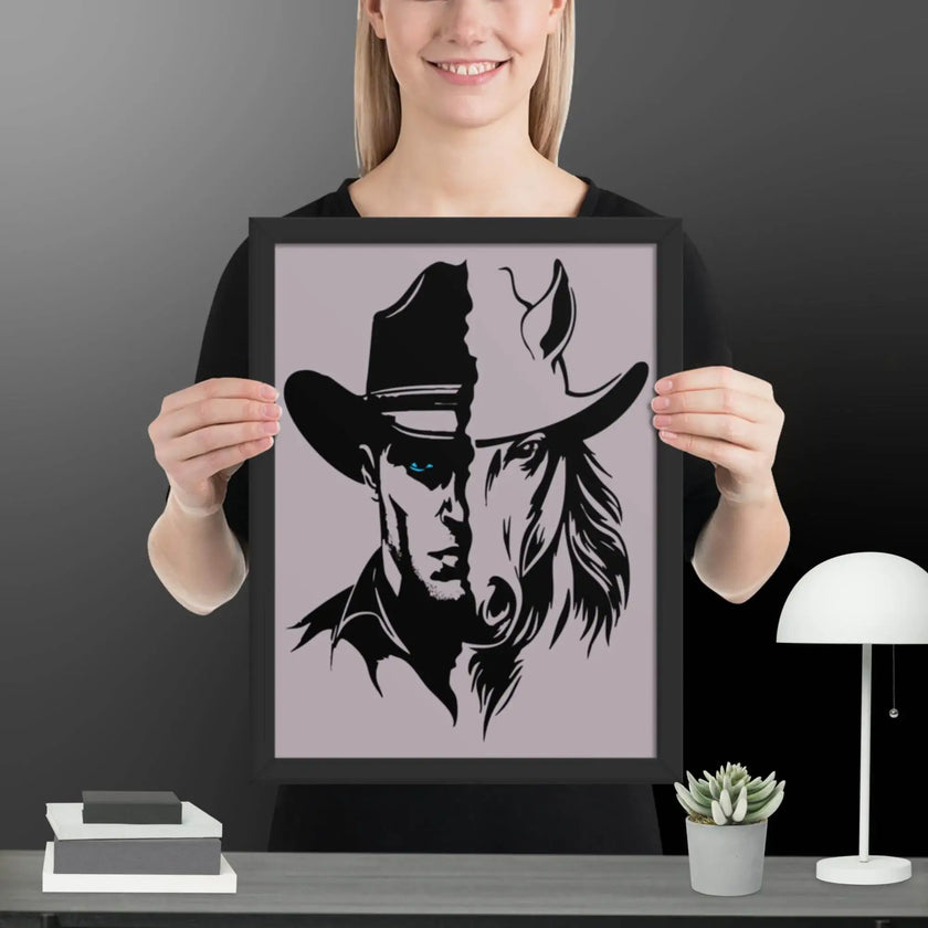 The Western Whinny Framed poster - STYLISHOUR