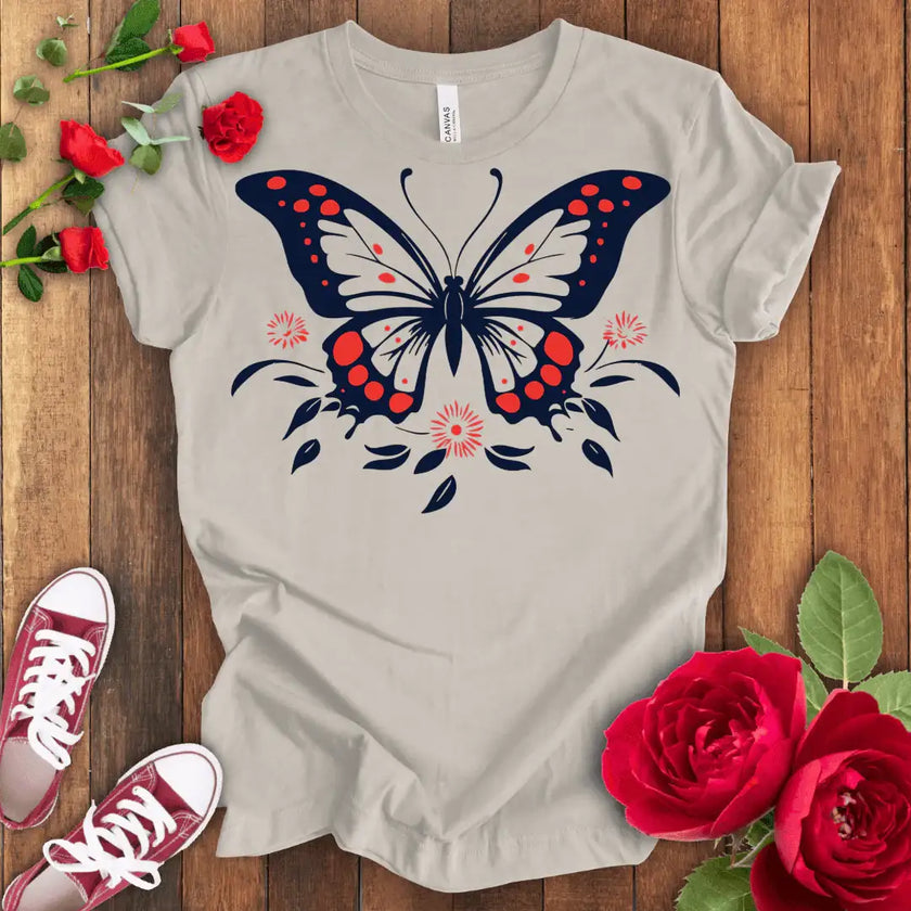 Flight of Grace Butterfly T-shirt - STYLISHOUR