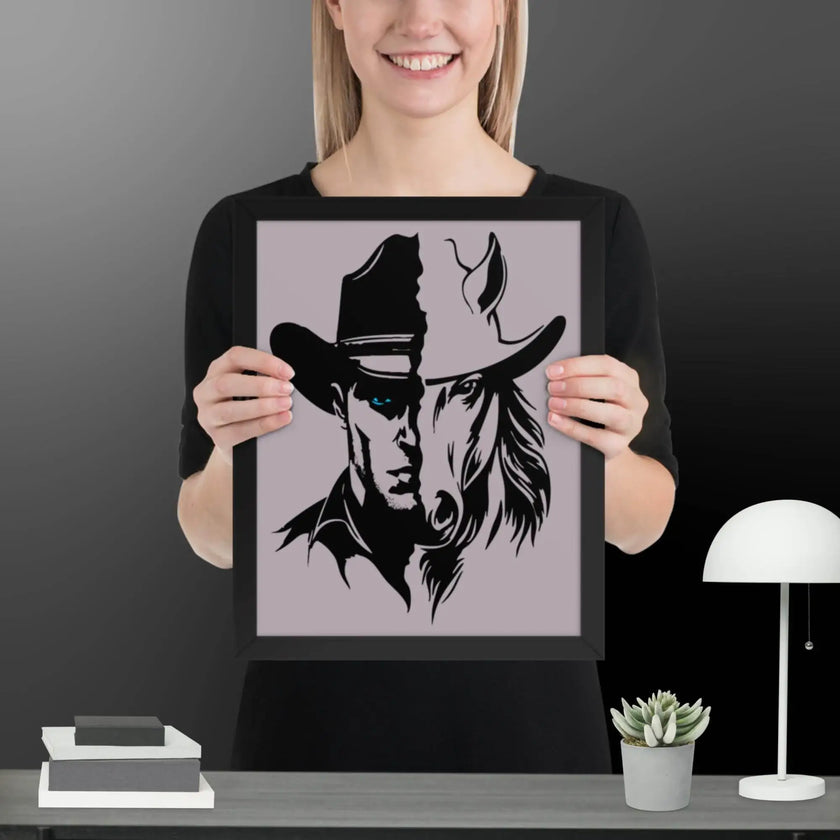 The Western Whinny Framed poster - STYLISHOUR